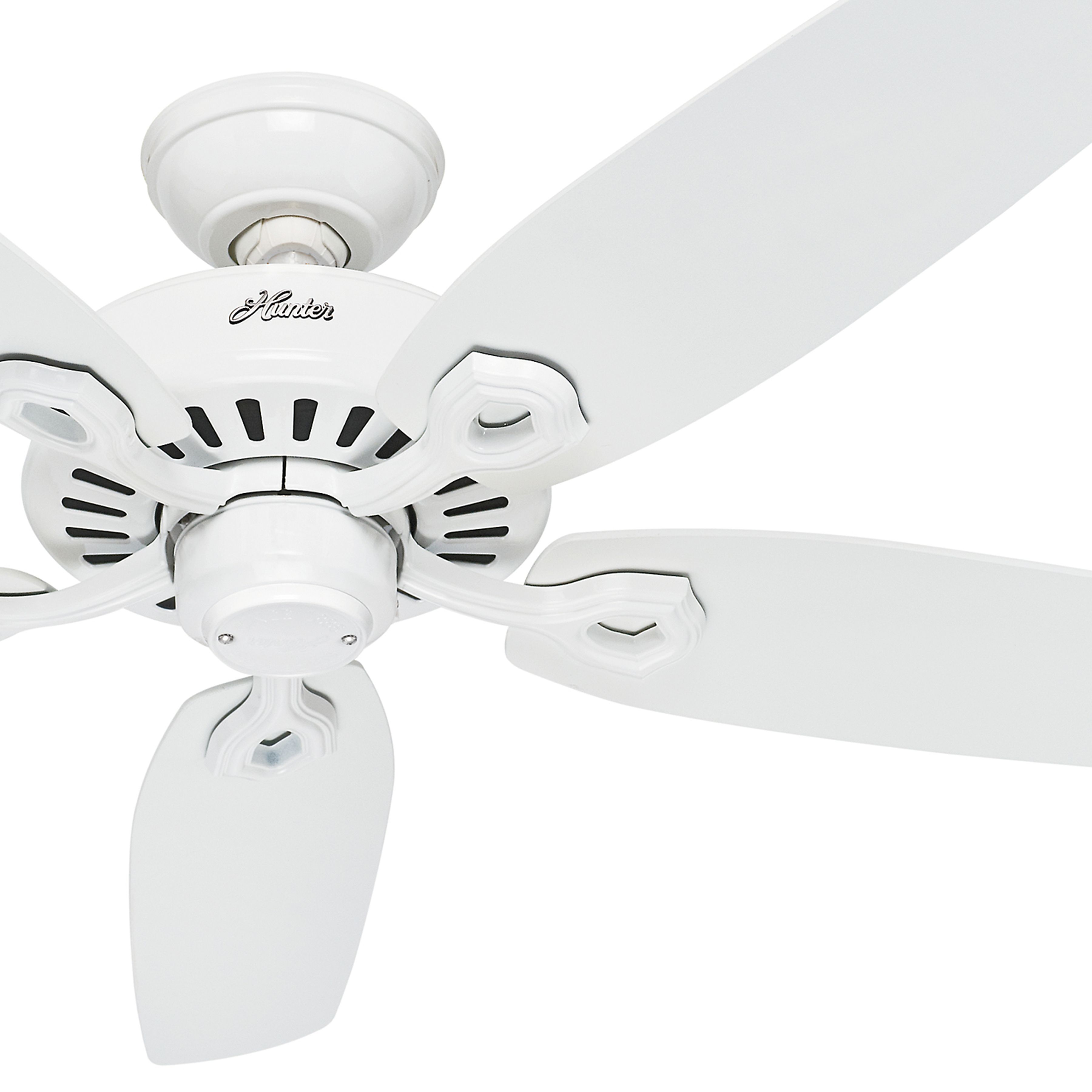 Hunter Fan 52 inch Ceiling Fan in Snow White, 5 Blade (Certified Refurbished)