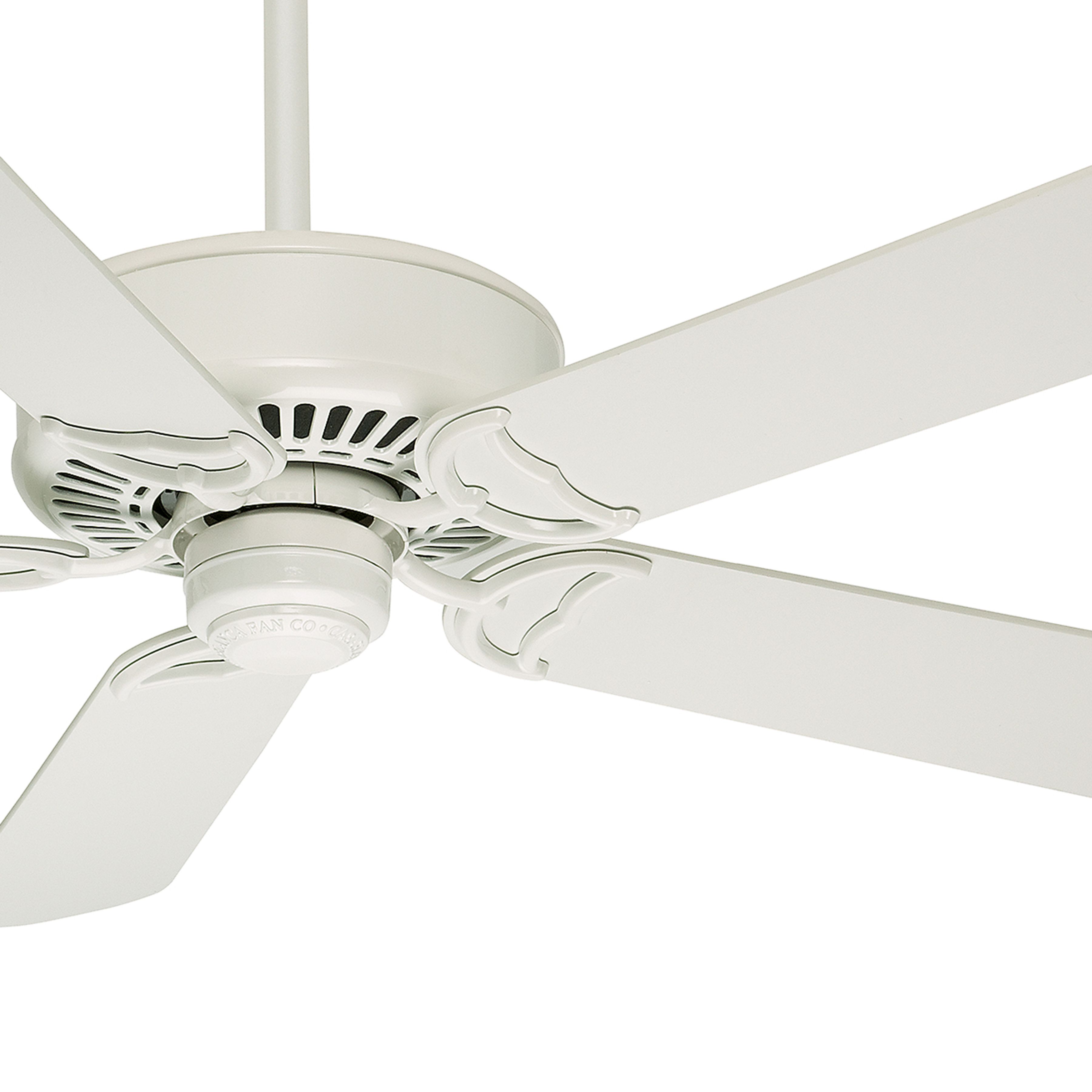 Casablanca Fan 54 inch Snow White Finish Ceiling Fan with Remote Control and Matte Snow White Blades (Certified Refurbished)