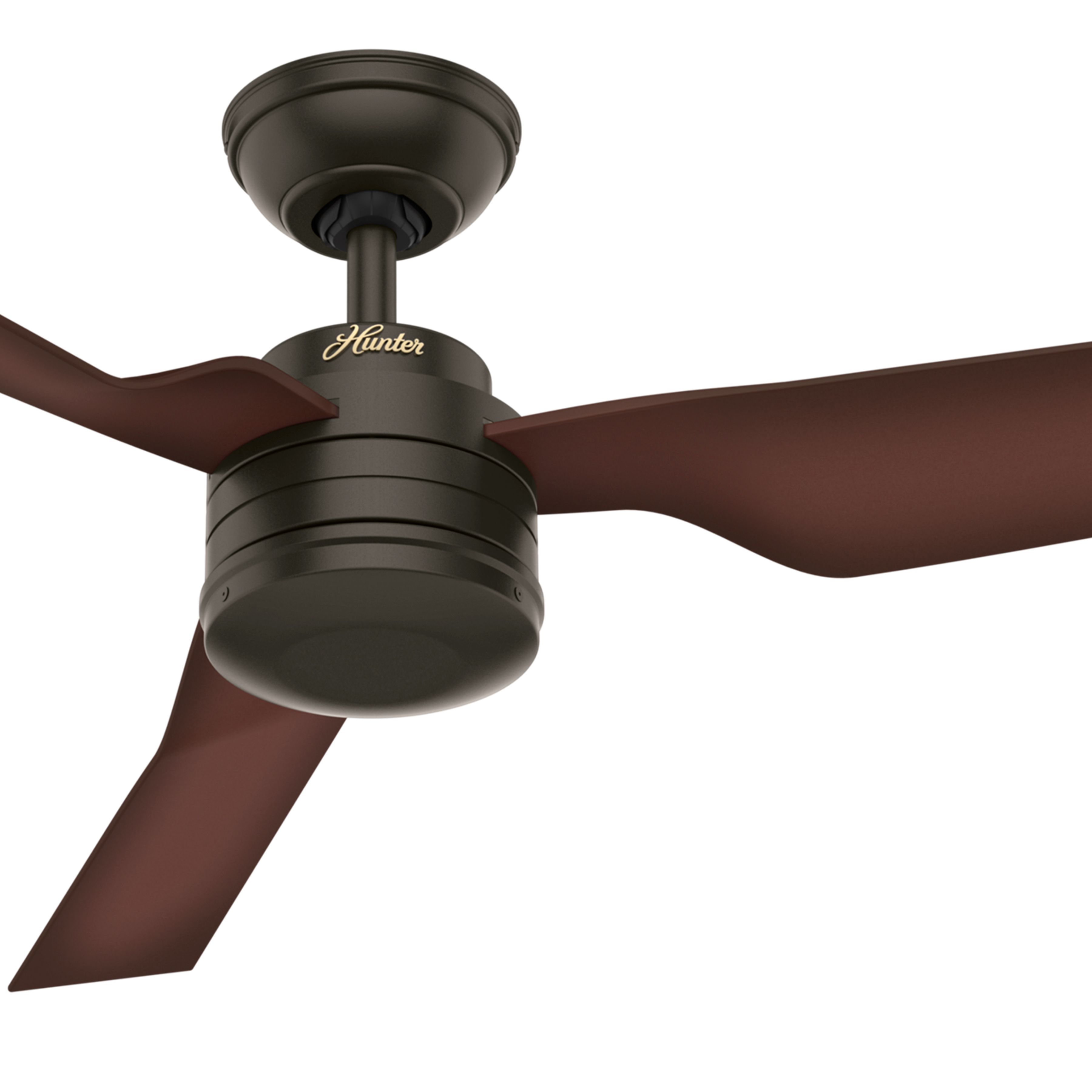 Hunter Fan 52 inch Contemporary New Bronze Indoor/Outdoor Ceiling Fan with Remote Control (Renewed)