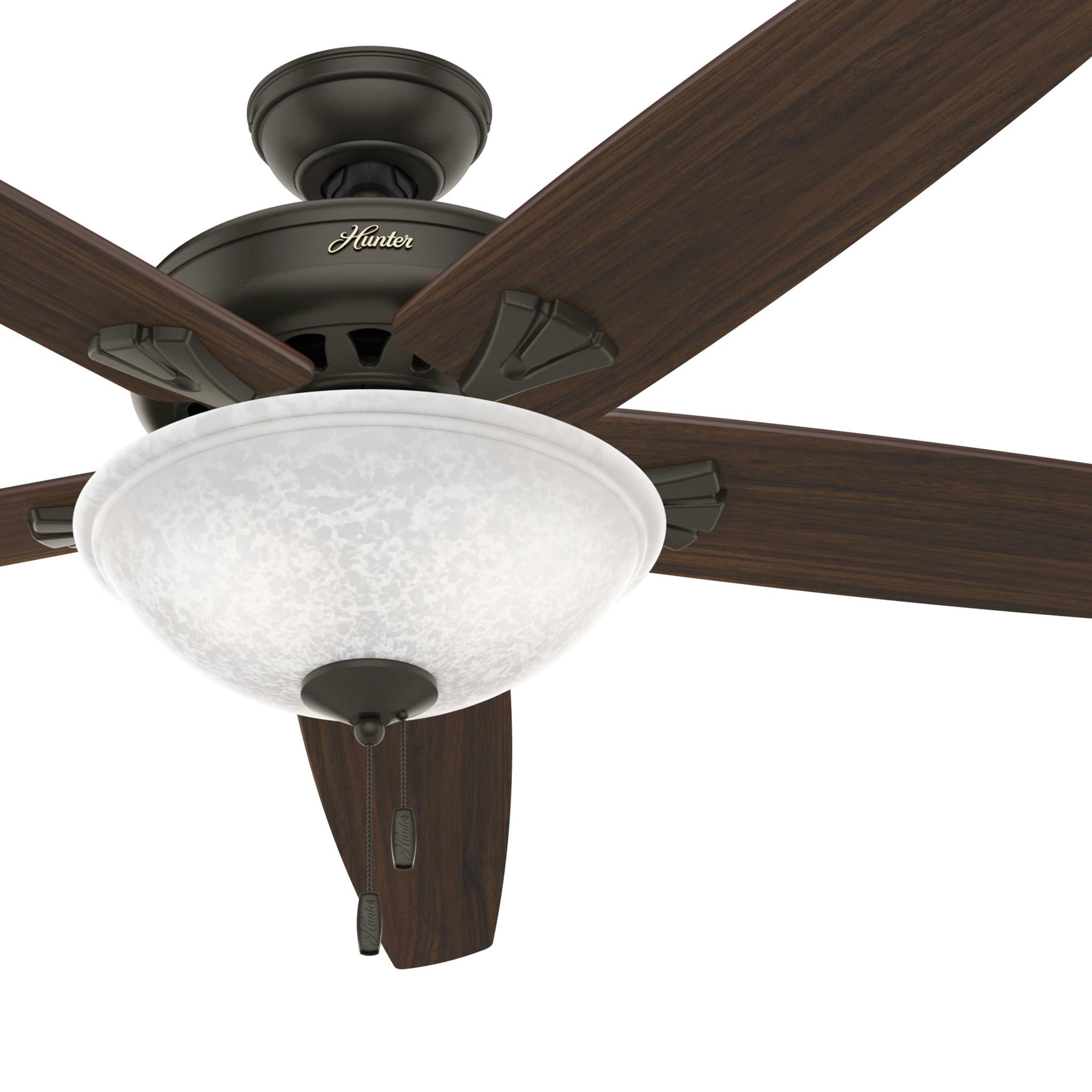 Hunter Fan 70 in. Casual New Bronze Indoor Ceiling Fan with Light Kit (Certified Refurbished)