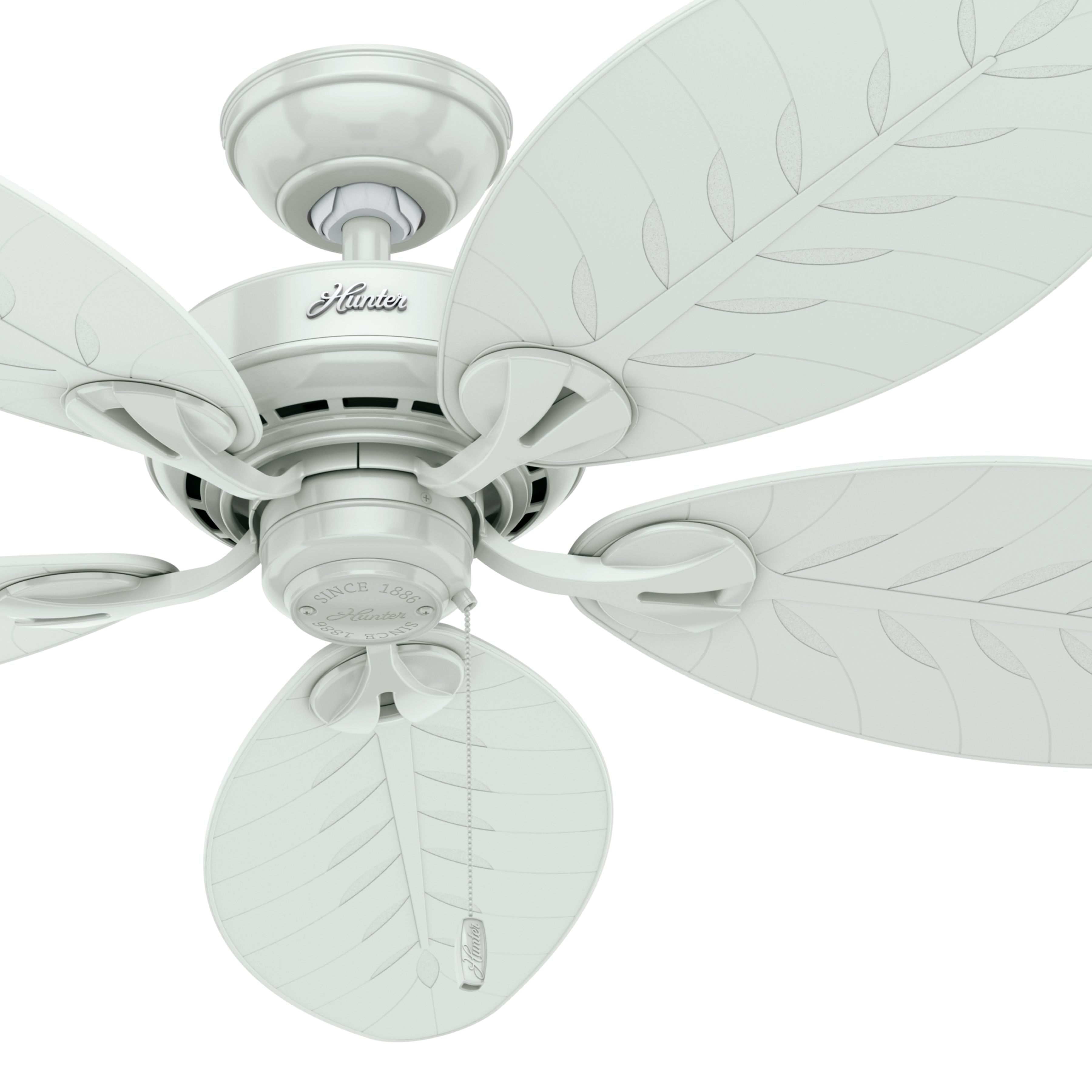 Hunter Fan 54 inch Casual White Outdoor Ceiling Fan (Renewed)