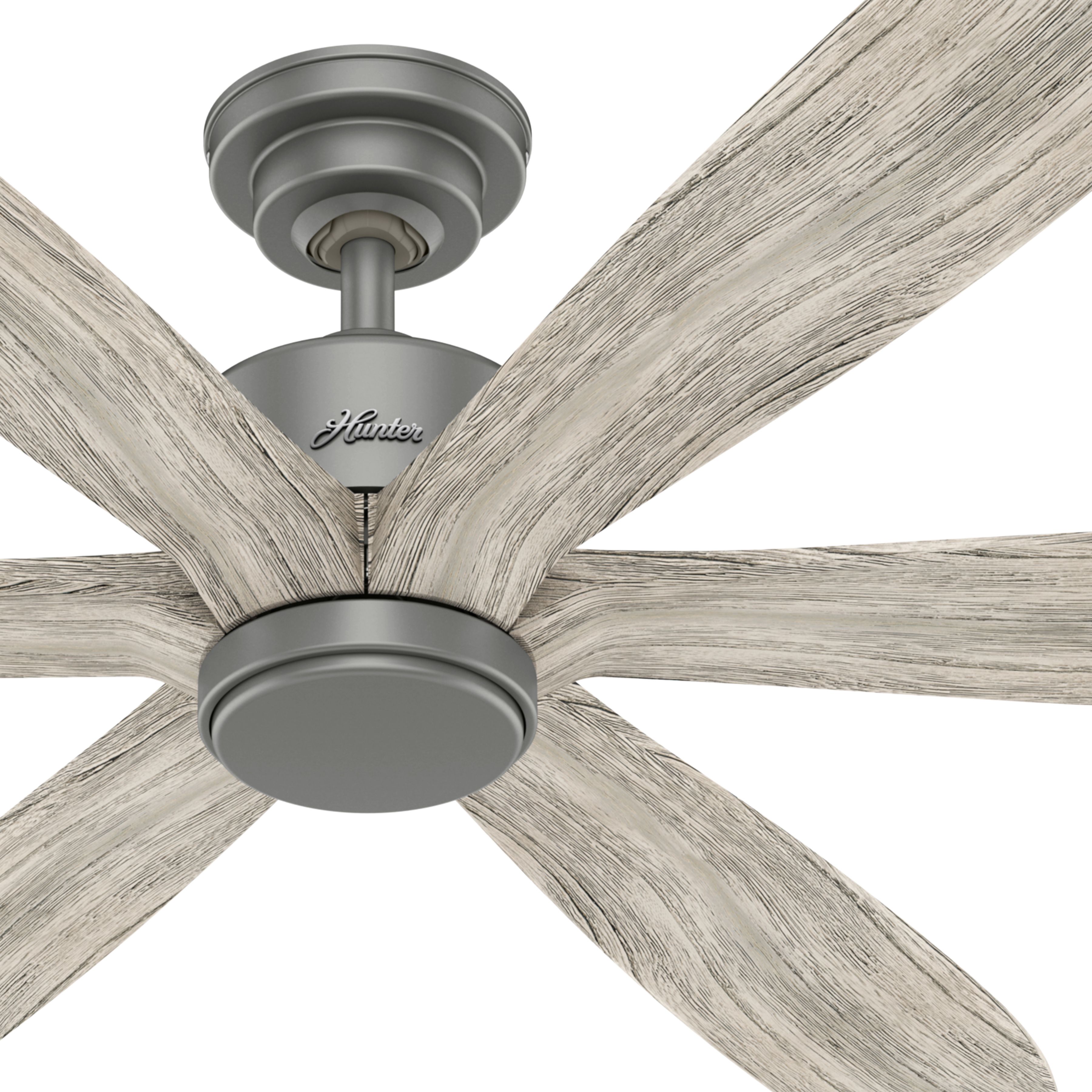 Hunter Fan 58 inch Contemporary Matte Silver Finish Indoor Ceiling Fan and Remote Control (Certified Refurbished)