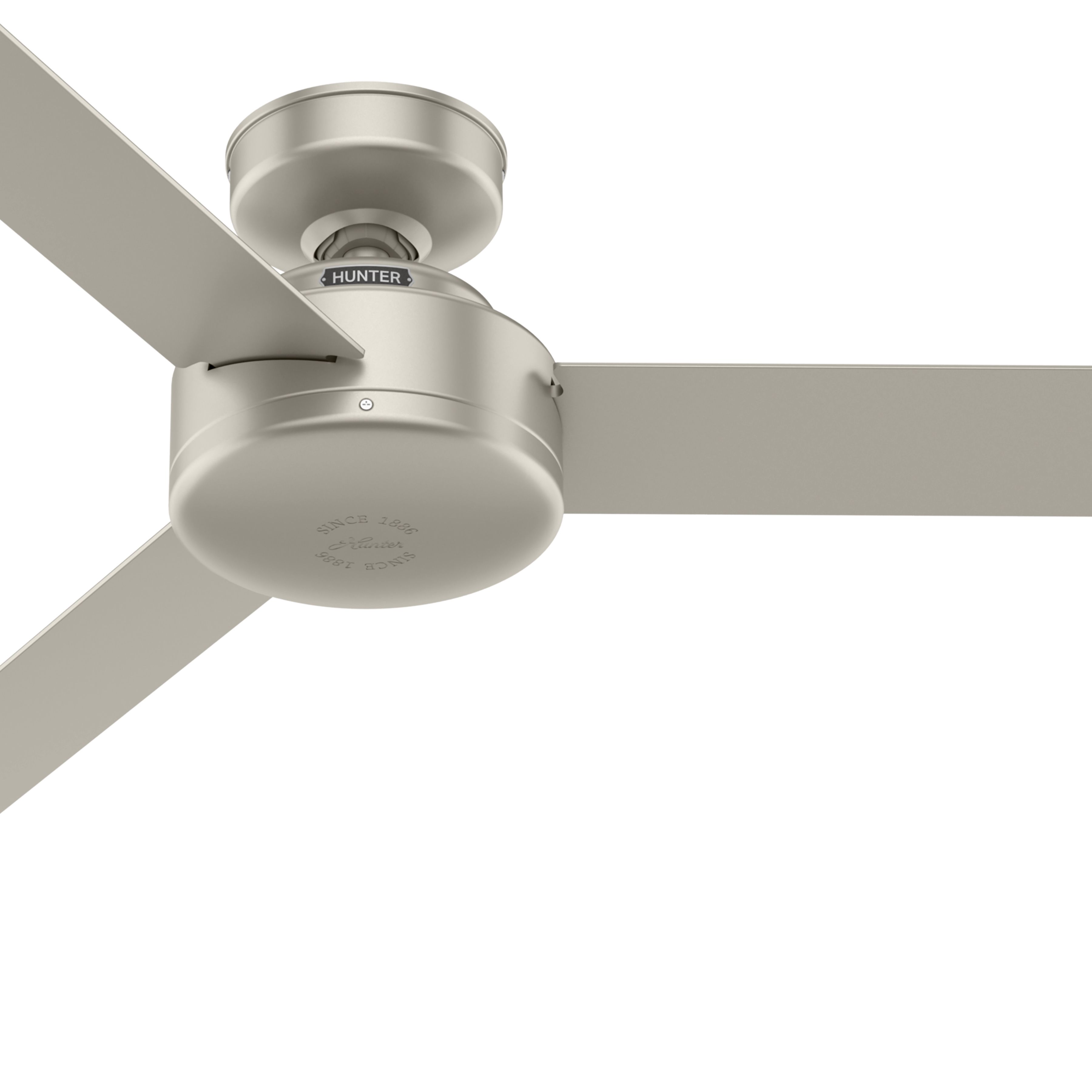 Hunter Fan 52 inch Casual Matte Nickel Indoor Ceiling Fan with 3 Blades (Certified Refurbished)