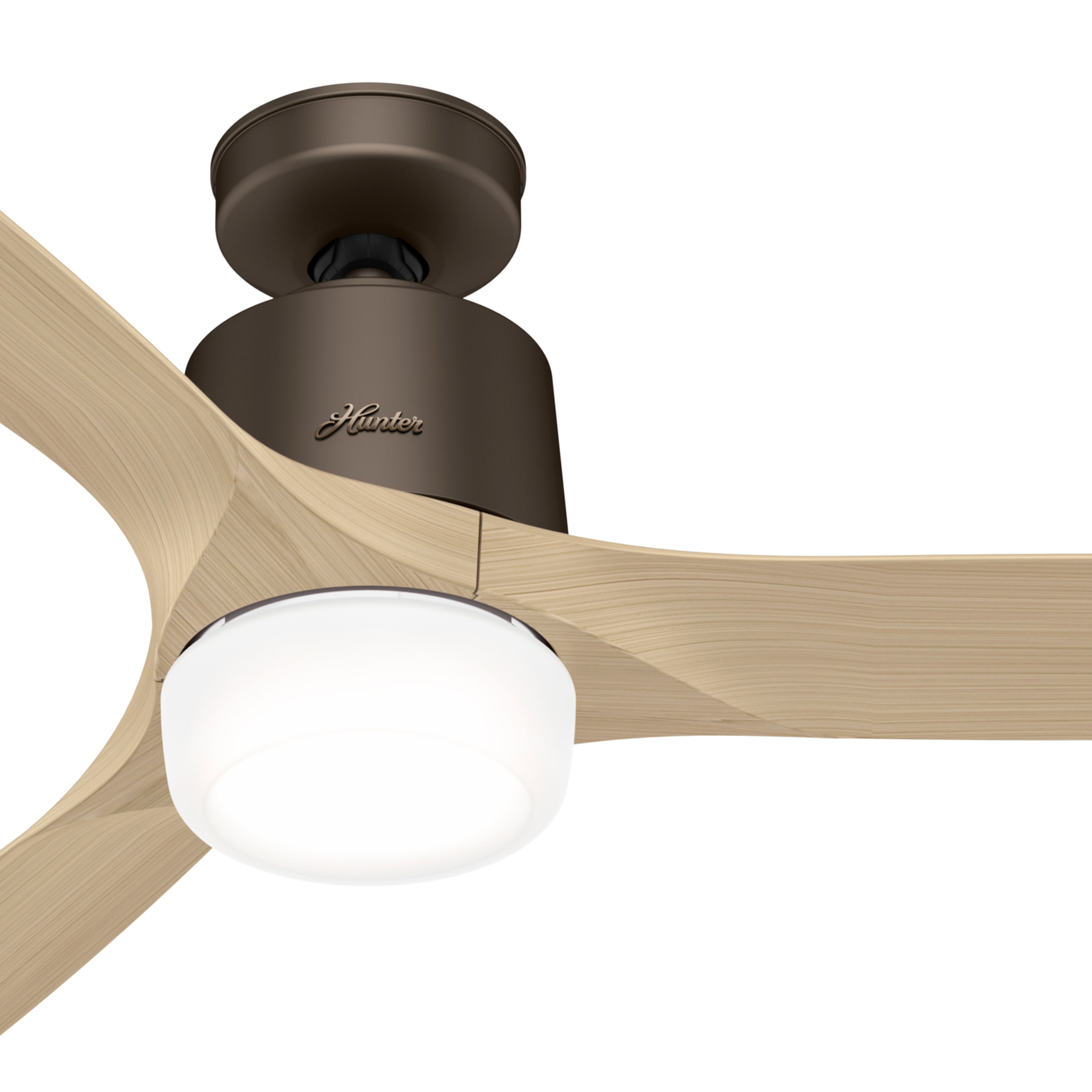 Hunter Fan 60 inch Casual Metallic Chocolate Indoor Ceiling Fan with LED Light Kit and Remote Control (Certified Refurbished)