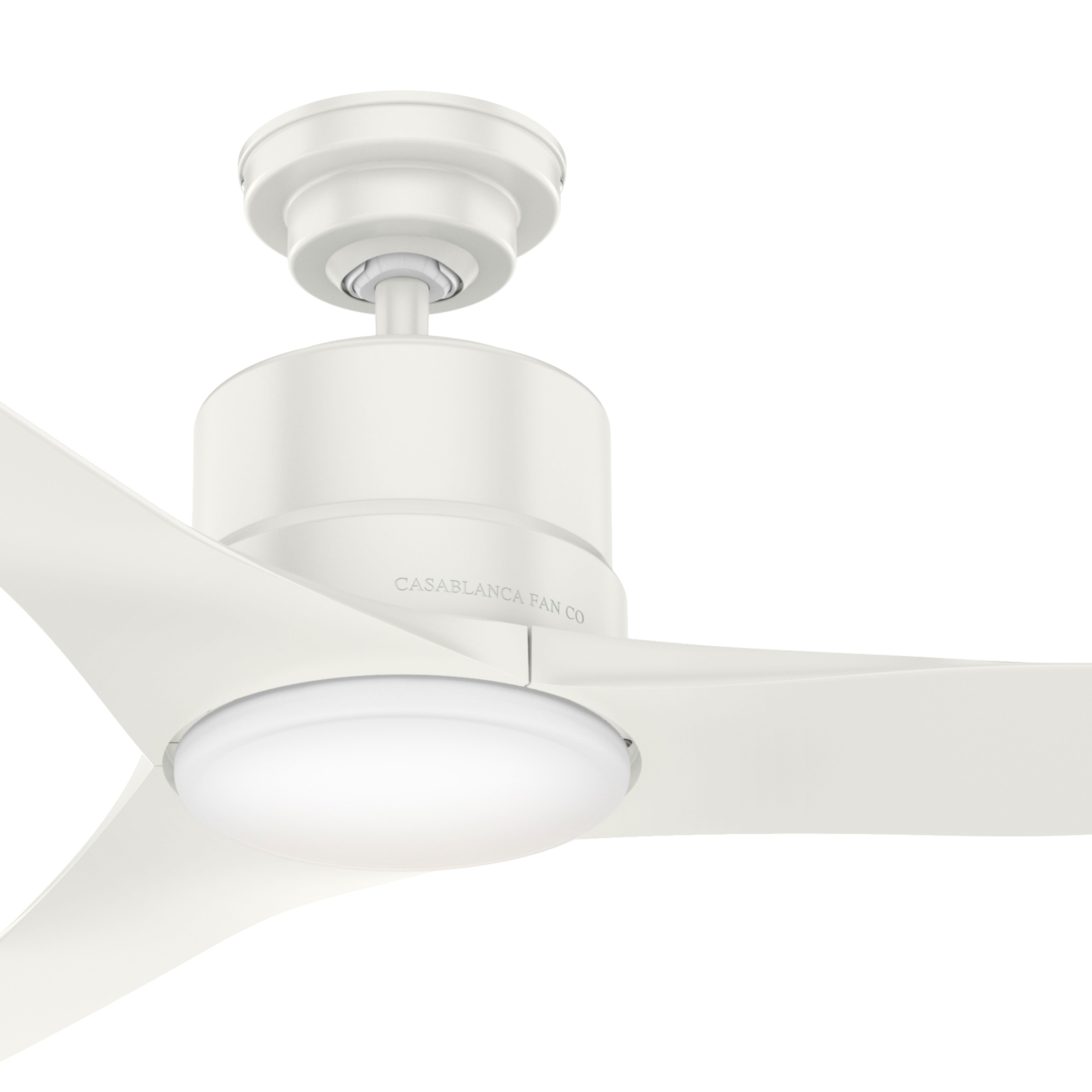 Casablanca Fan 52 inch Casual Fresh White Outdoor Ceiling Fan with LED Light Kit and Remote Control (Certified Refurbished)