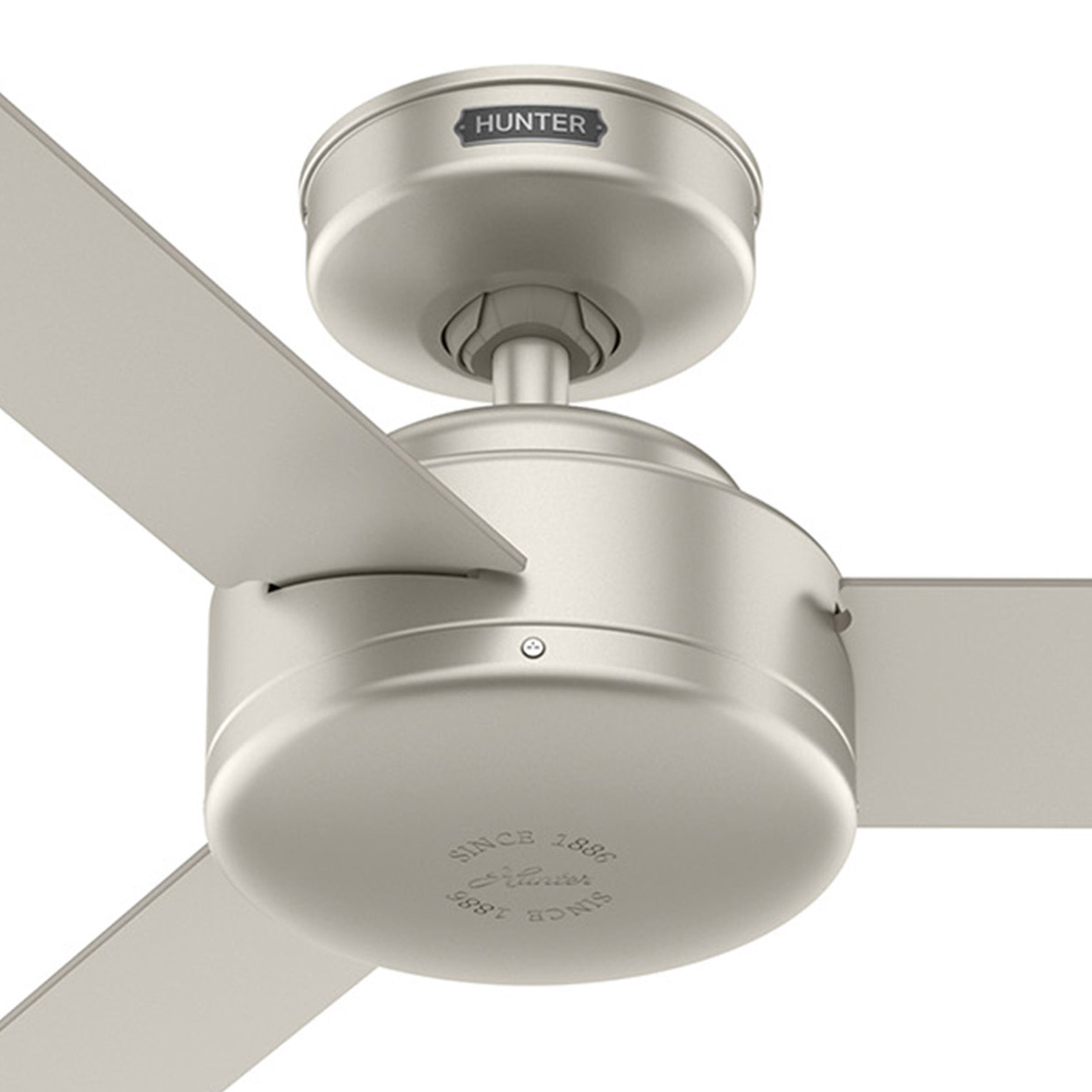 Hunter Fan 44 inch Casual Matte Nickel Indoor Ceiling Fan with 3 Blades (Certified Refurbished)