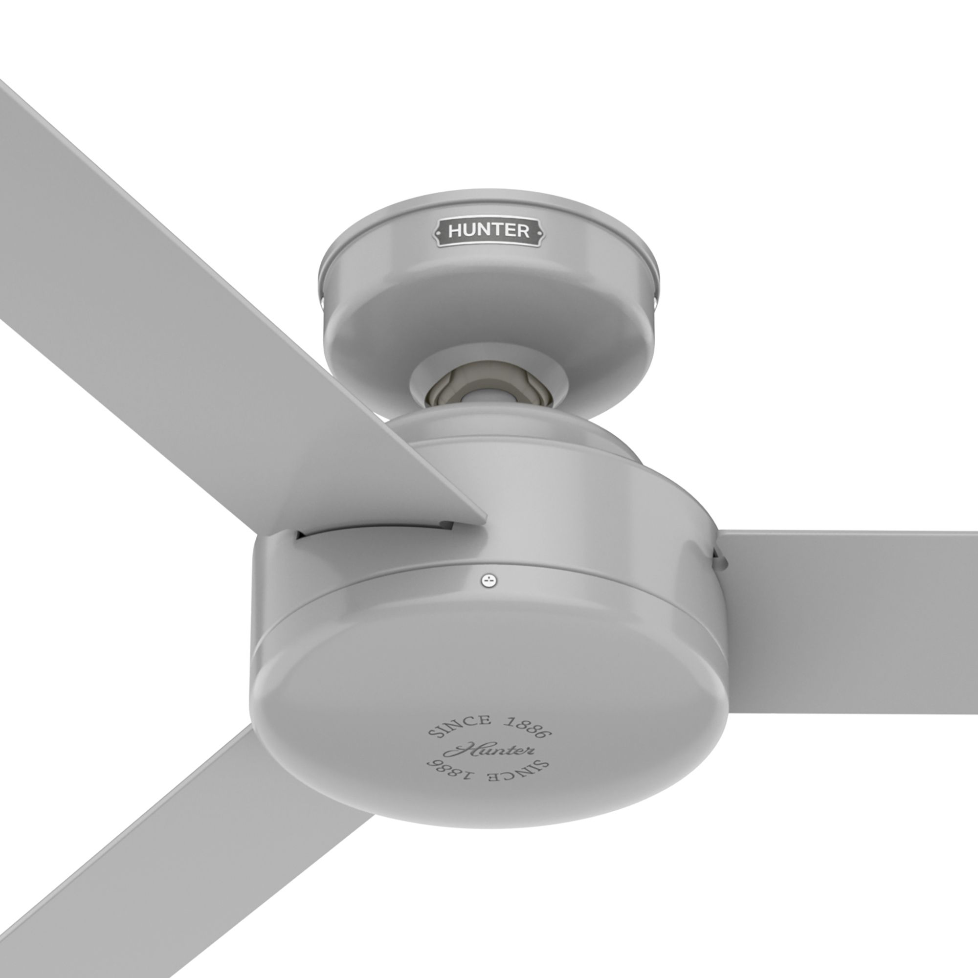 Hunter Fan 52 Inch Dove Grey Indoor Ceiling Fan without lights for Bedroom, Living Room/Family Room, Dining Room, Kitchen, Office (Certified Refurbished)
