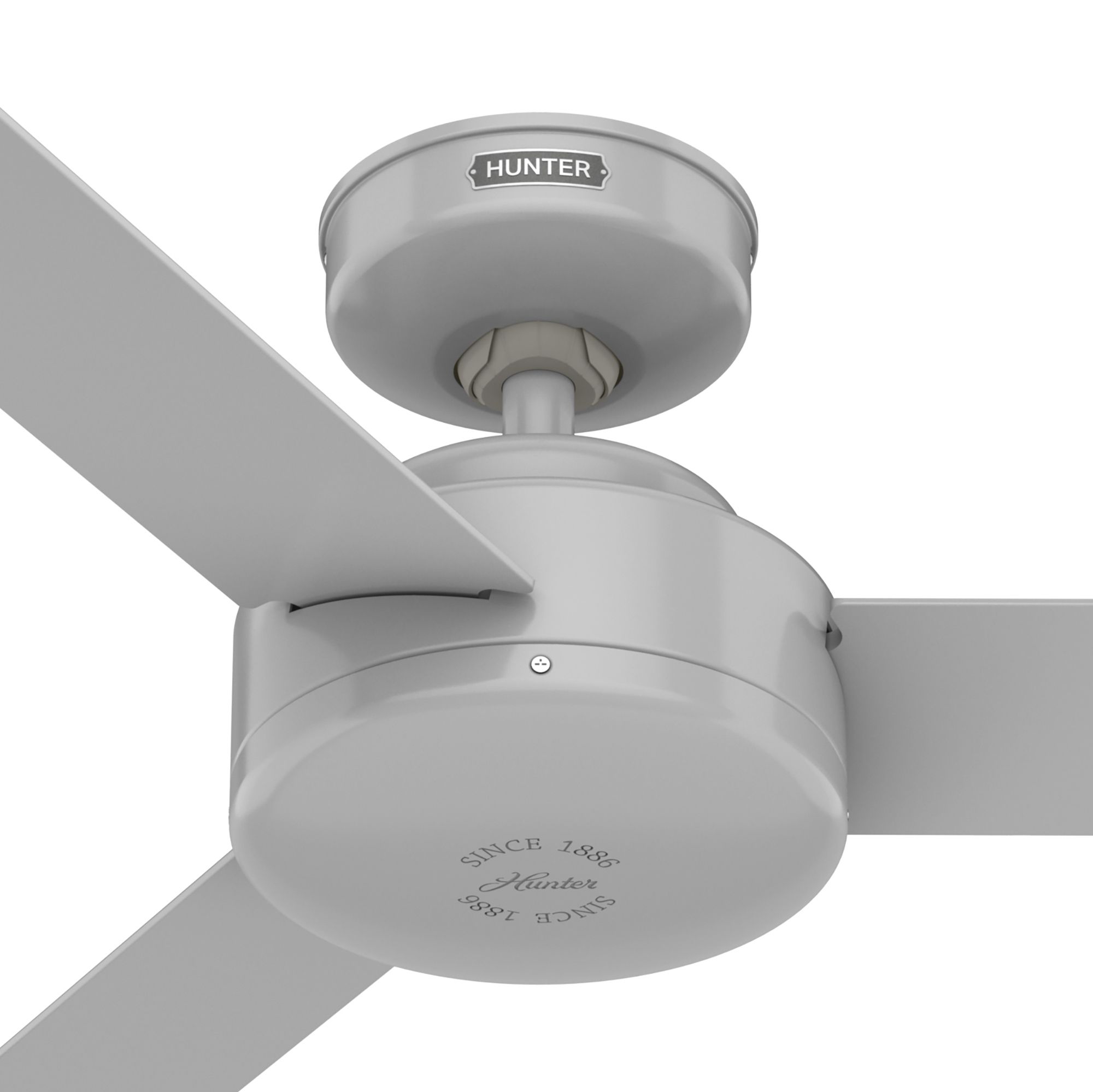 Hunter Fan 44 inch Casual Dove Grey Indoor Ceiling Fan with 3 Blades and No Light (Certified Refurbished)