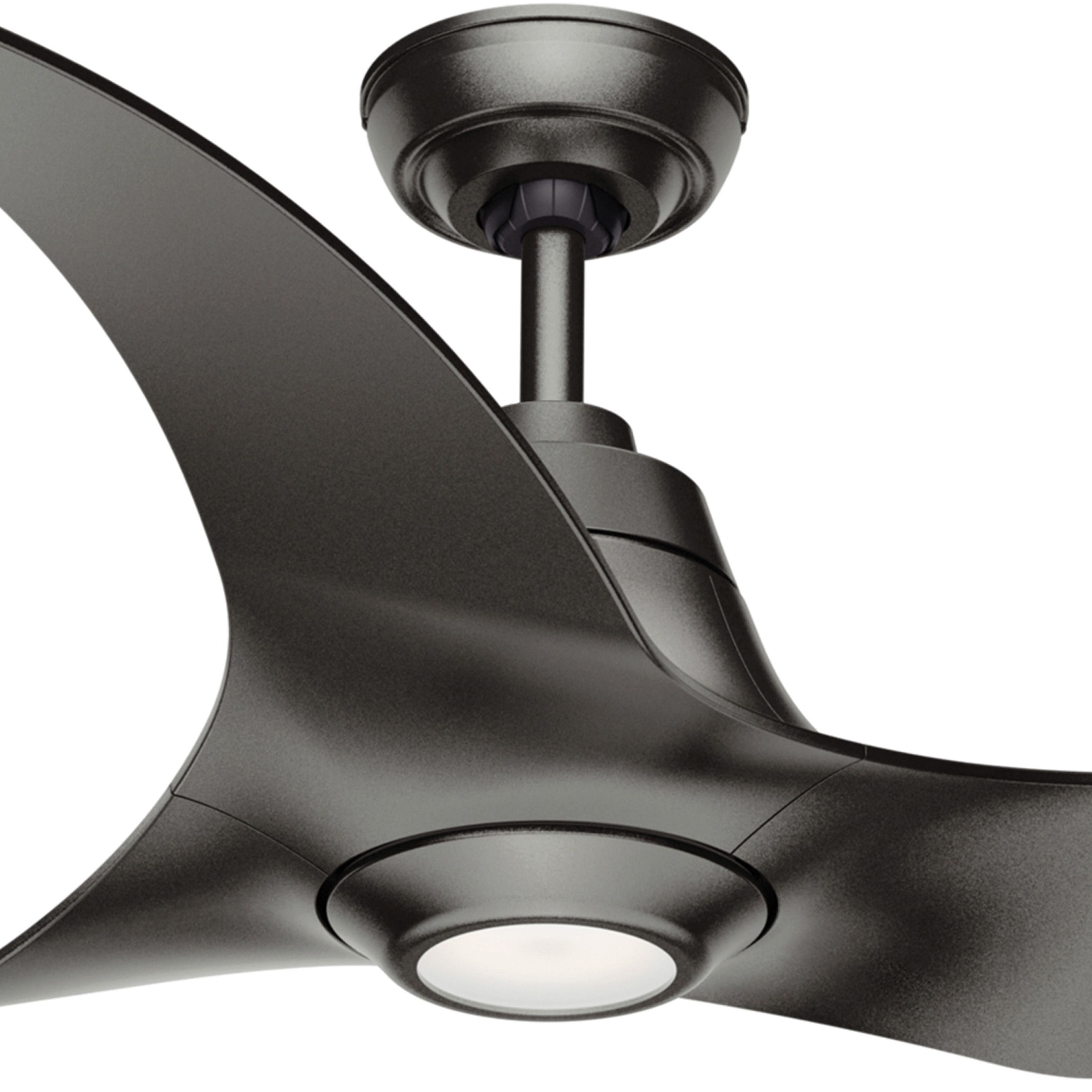 Hunter Fan 60 inch Indoor/Outdoor Granite Ceiling Fan with Light and Remote Control for Bedroom, Living Room, Dining Room, Kitchen, Office, Patio (Certified Refurbished)