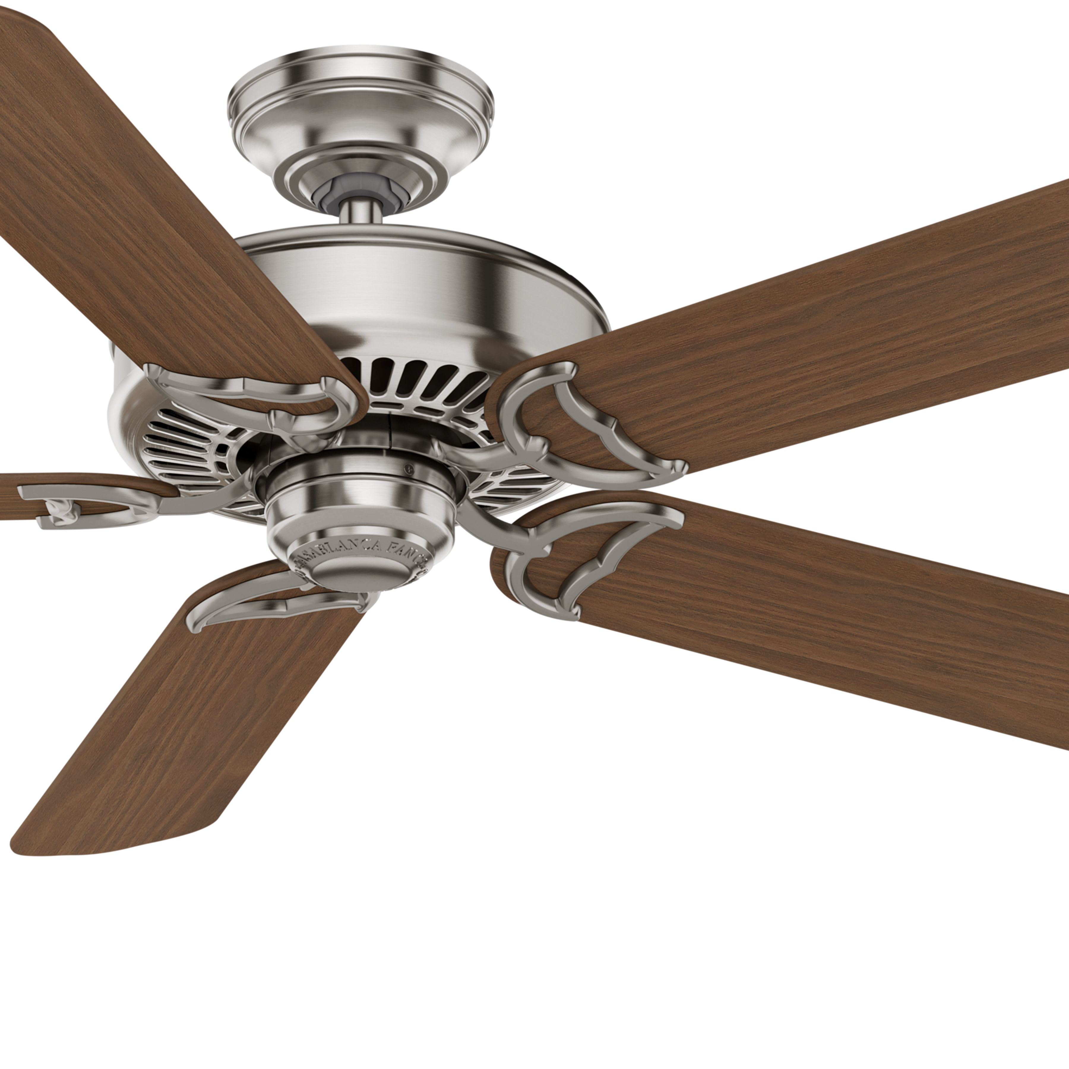 Casablanca Fan 54 inch Traditional Brushed Nickel Indoor Ceiling Fan (Renewed)