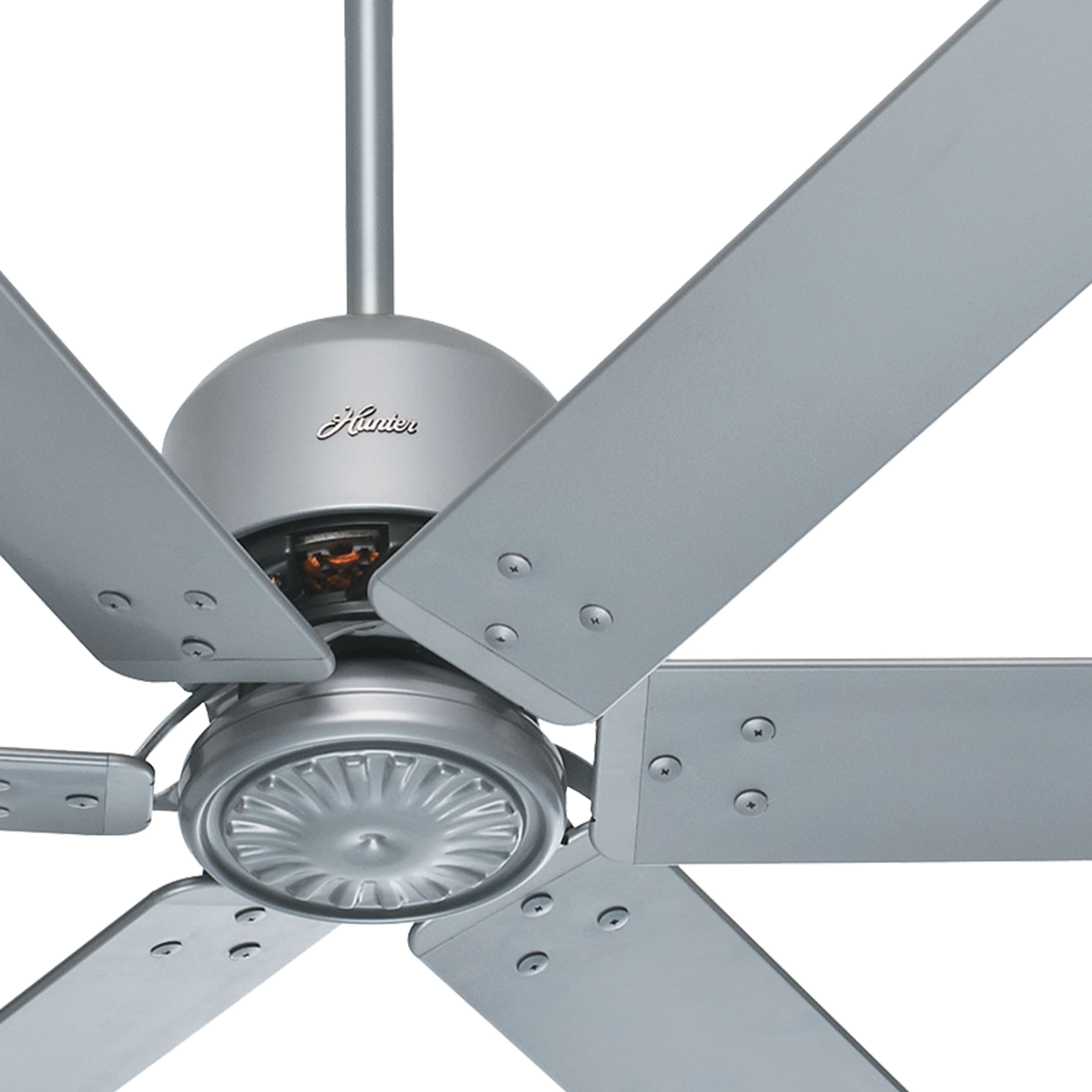 Hunter Fan 96 inch Casual Satin Metal Outdoor Ceiling Fan (Certified Refurbished)