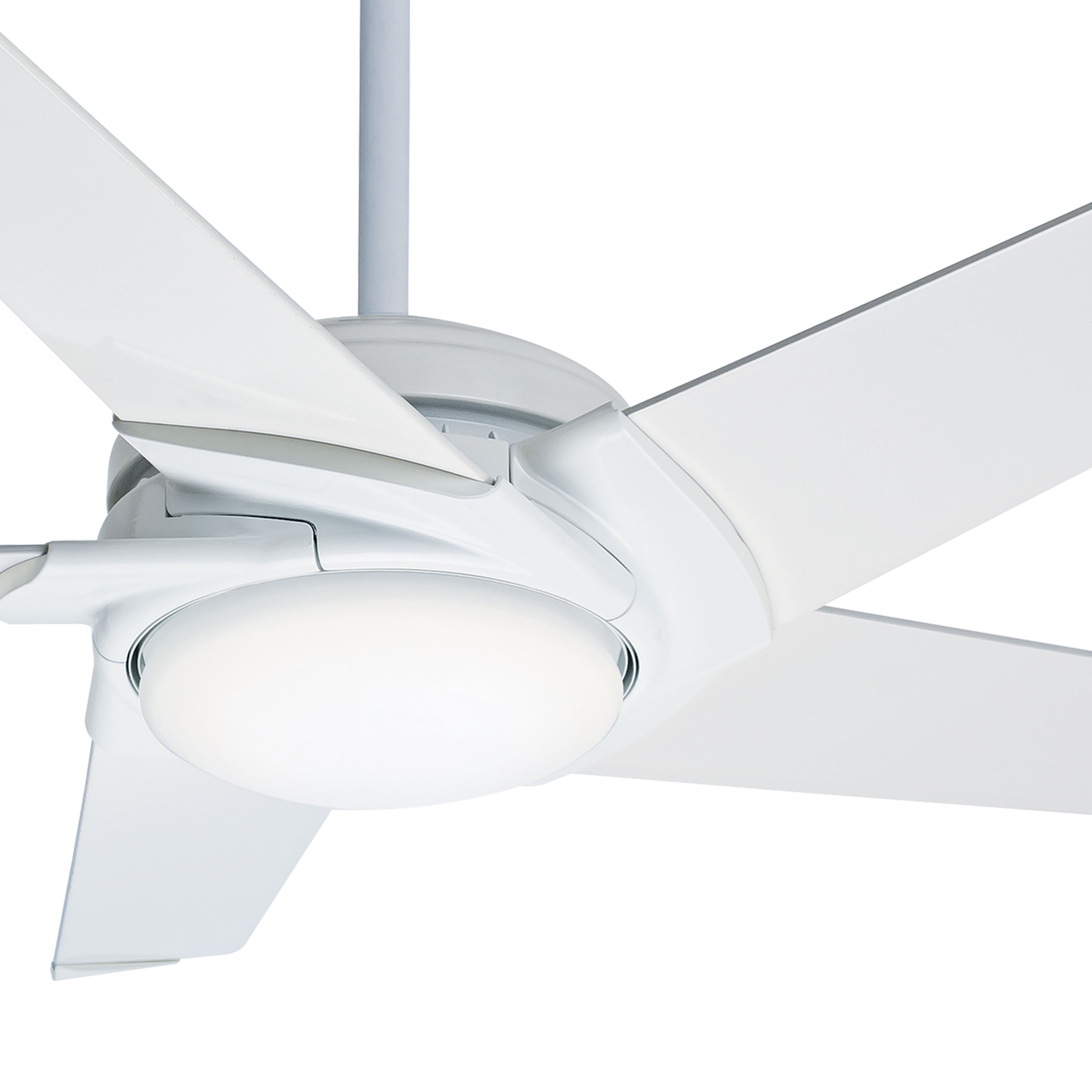 Casablanca Fan 54 inch Contemporary Snow White Indoor Ceiling Fan with LED Light Kit (Certified Refurbished)