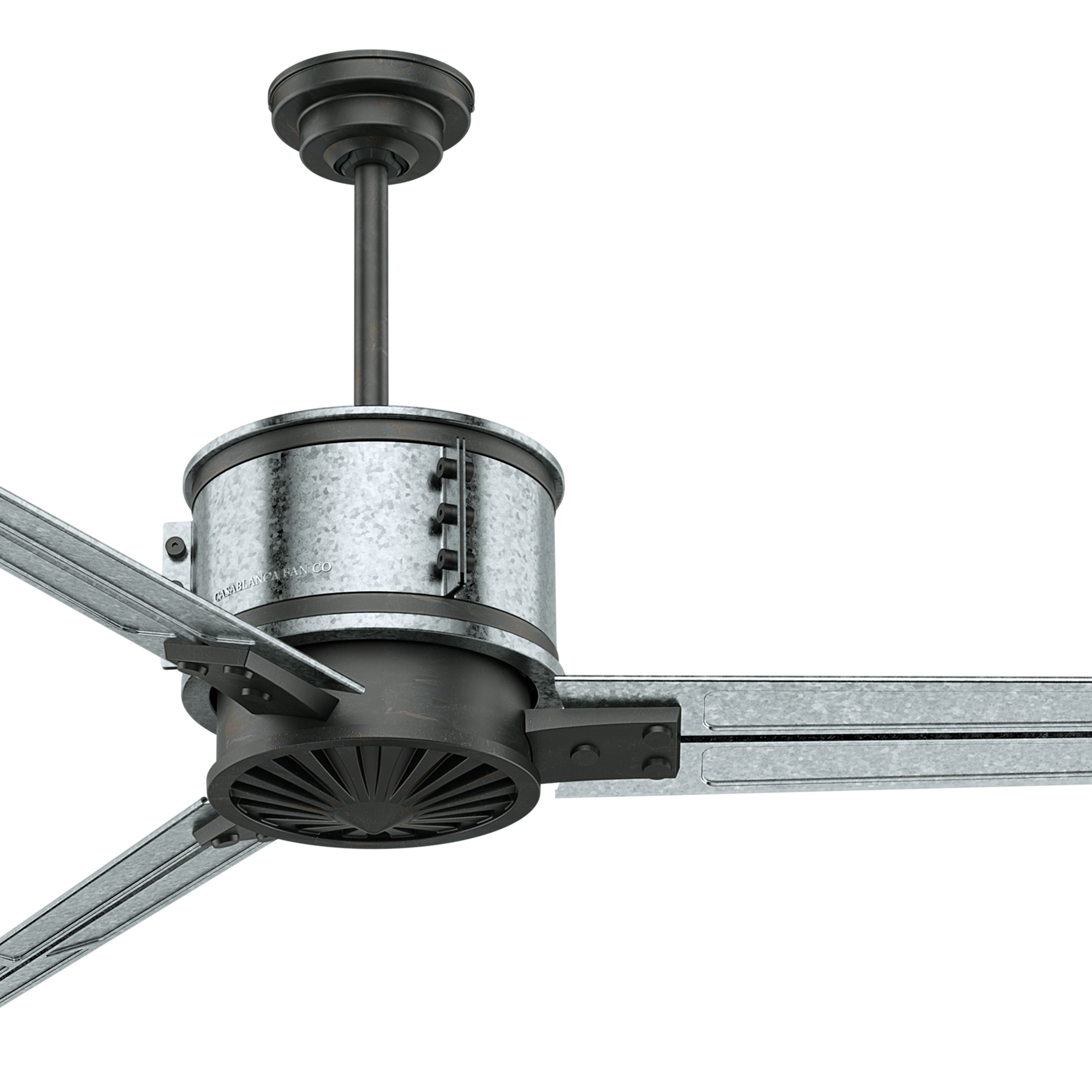 Casablanca Fan 72 inch Contemporary Galvanized Steel Indoor Ceiling Fan (Renewed)