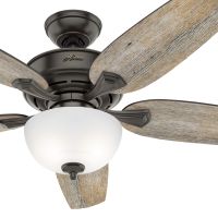 Hunter Fan 54 inch Casual Nobel Bronze Indoor Ceiling Fan with Light Kit (Certified Refurbished)