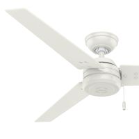 Hunter 52 in. Outdoor Ceiling fan in Fresh White, 3-Blade (Certified Refurbished)