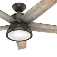 Hunter Fan 52 in. Noble Bronze Contemporary Indoor Ceiling Fan with Light Kit and Remote Control (Certified Refurbished)